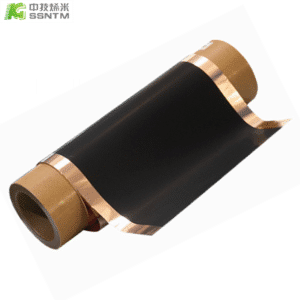 Carbon coated copper foil collecting fluid